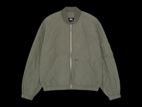 Stussy Lightweight Cotton Bomber Jacket Olive