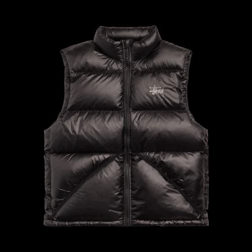 Stussy Micro Ripstop Down Vest 'Black'