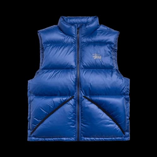 Stussy Micro Ripstop Down Vest 'Royal'