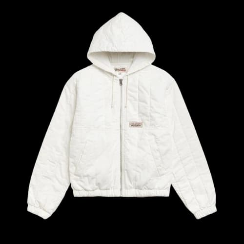Stussy Quilted Canvas Work Jacket 'Bone'