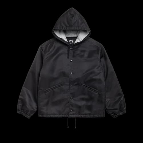 Stussy Hooded Coaches Jacket 'Black'