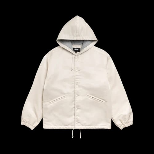 Stussy Hooded Coaches Jacket 'Bone'