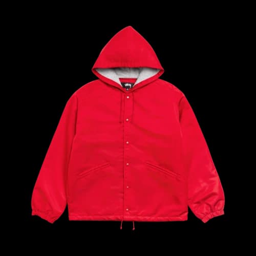 Stussy Hooded Coaches Jacket 'Red'