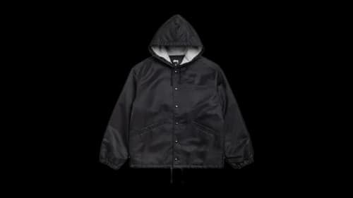 Stussy Hooded Coaches Jacket Black
