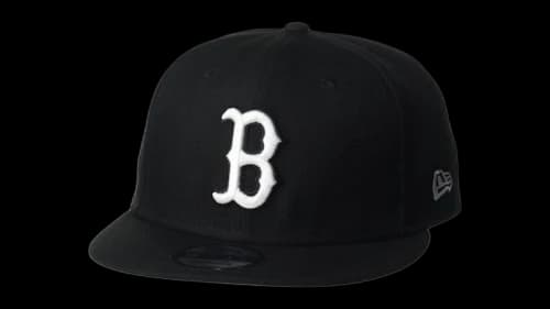 New Era Boston Redsox Black & White 9Fifty Snapback Adjustable Cap Black