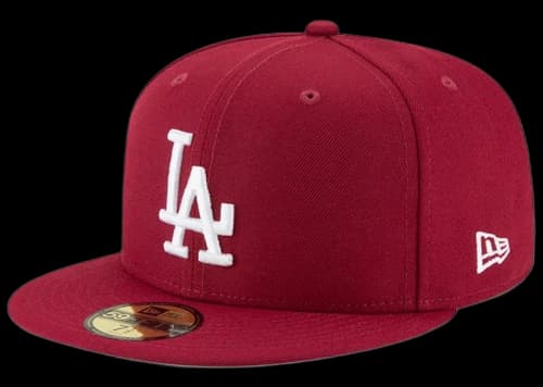 New Era Los Angeles Dodgers Basic 59Fifty Fitted Hat Cardinal