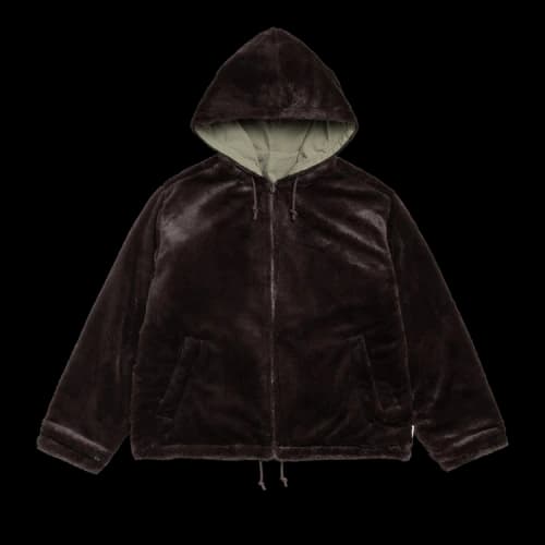 Stussy Reversible Hooded Jacket 'Brown'