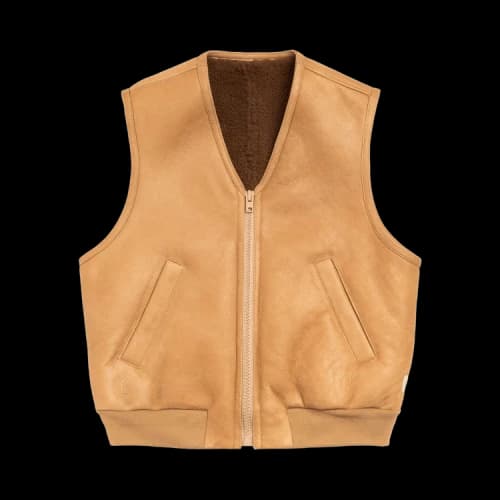 Stussy Shearling Vest 'Tan'