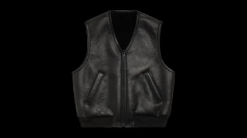 Stussy Shearling Vest Black