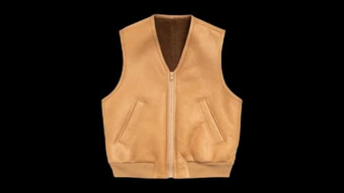 Stussy Shearling Vest Tan