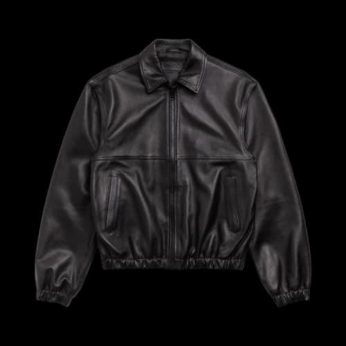 Stussy Leather Work Jacket 'Black'
