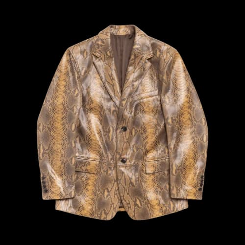 Stussy Leather Blazer 'Snake'