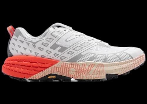 Hoka One One Speedgoat 2 White Tomato
