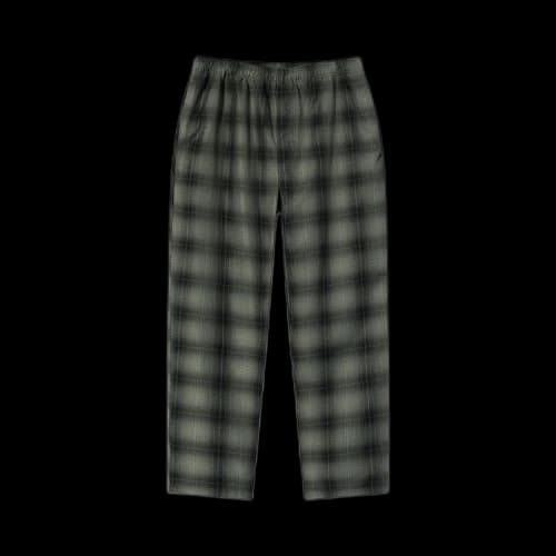 Stussy Shadow Plaid Relaxed Pant 'Olive'