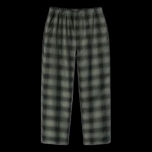 Stussy Shadow Plaid Relaxed Pant 'Olive'