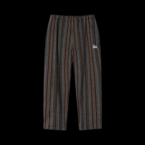 Stussy Wool Stripe Relaxed Pant 'Olive'