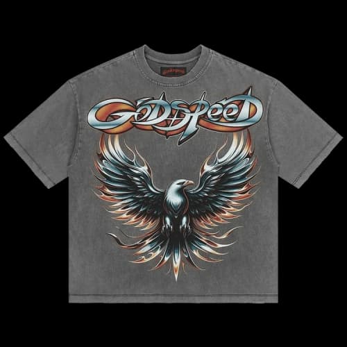 Godspeed Eagle Eye T-Shirt 'Grey Wash'