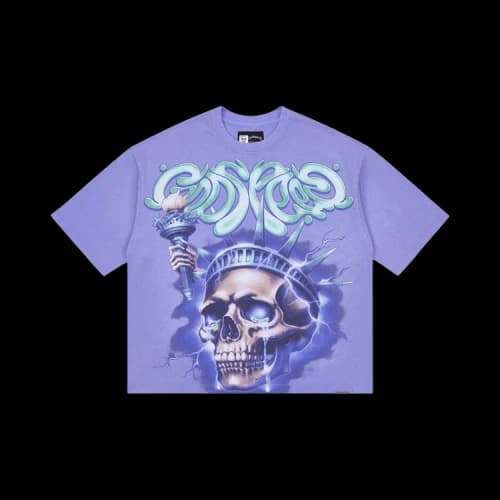 Godspeed Liberty Tears T-Shirt 'Purple Wash'
