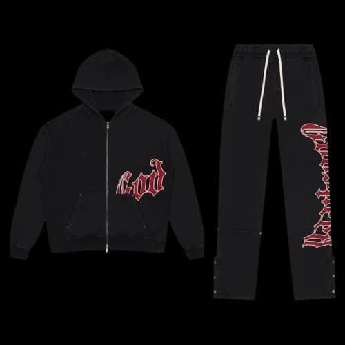 Godspeed OG Logo Sweatsuit V3 'Black Red'
