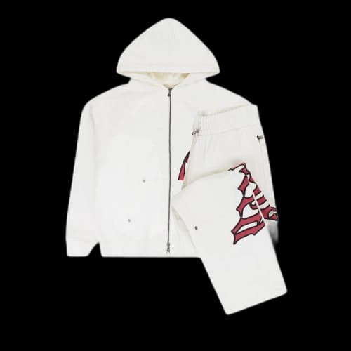 Godspeed OG Logo V2 Sweatsuit 'Bone/Red'