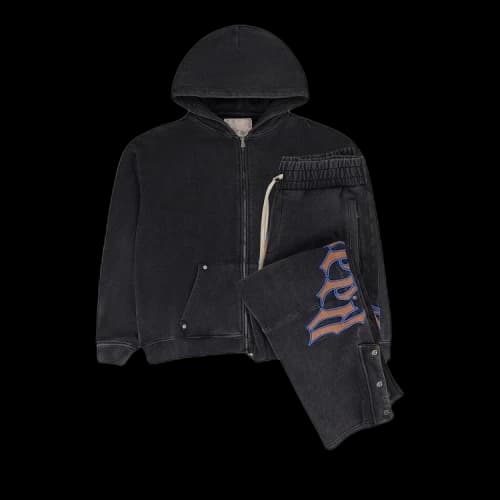 Godspeed OG Logo V2 Sweatsuit 'Vintage Black/Orange'
