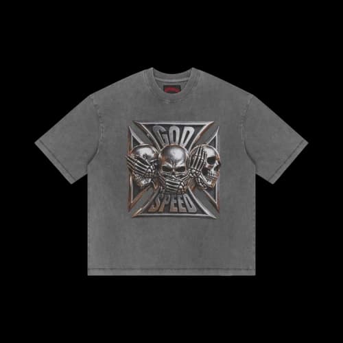 Godspeed Omerta T-Shirt 'Black Wash'