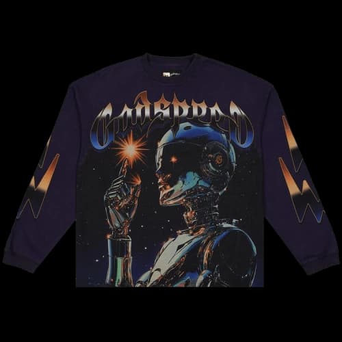 Godspeed Sputnik Long-Sleeve T-Shirt 'Navy'