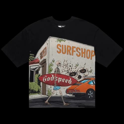 Godspeed Surf Shop Tee 'Black'