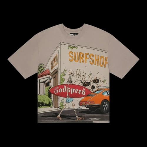 Godspeed Surf Shop Tee 'Grey'
