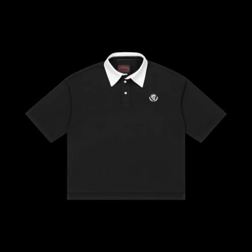 Godspeed Victor Minimal Crest Polo 'Black'