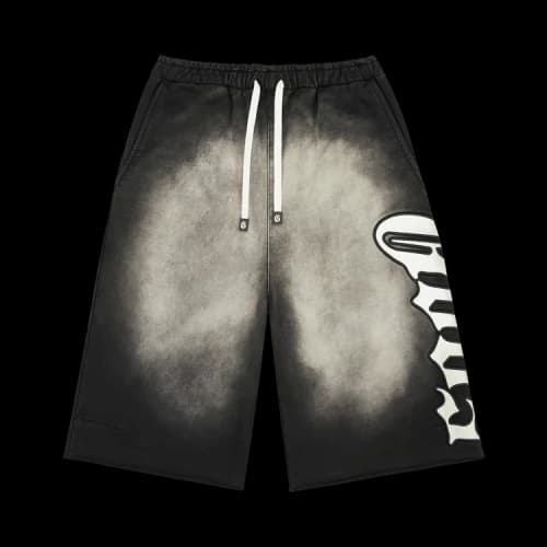 Godspeed OG Logo 3QTR Shorts 'Black Wash'