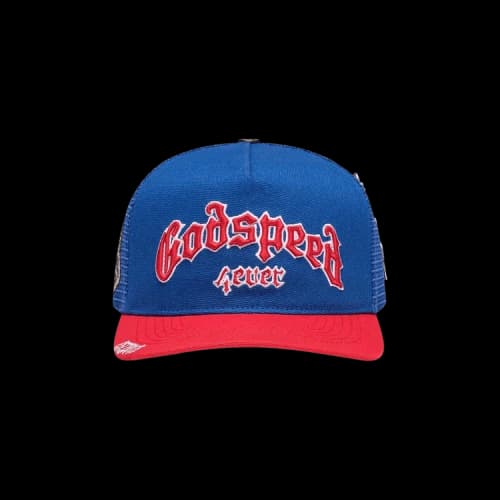 Godspeed Forever Trucker Hat 'Blue Red'