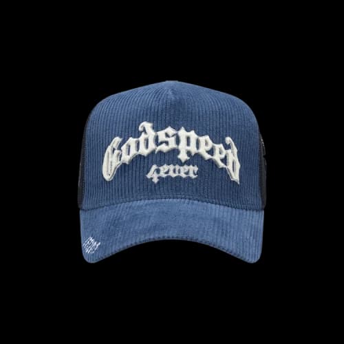 Godspeed Forever Trucker Hat 'Sapphire Corduroy'
