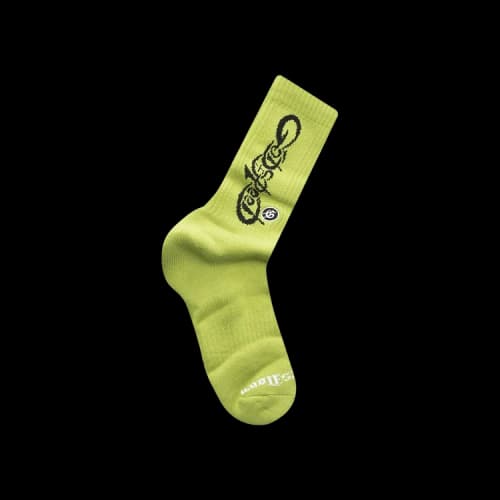 Godspeed New Age Logo Sock 'Neon Green/Black'