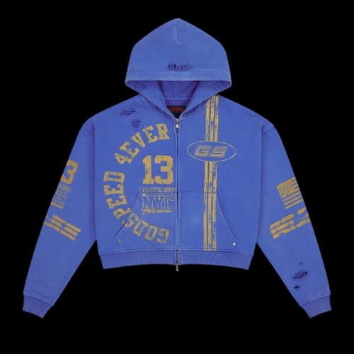 Godspeed Roadster Zip Hoodie 'Blue/Yellow'