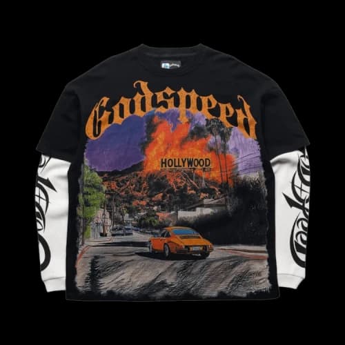 Godspeed Los Scandalous Layered Tee 'Black'