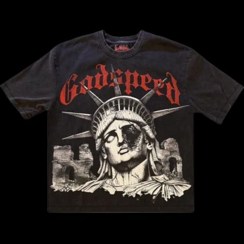 Godspeed R.O.M.E. T-Shirt 'Black Wash'