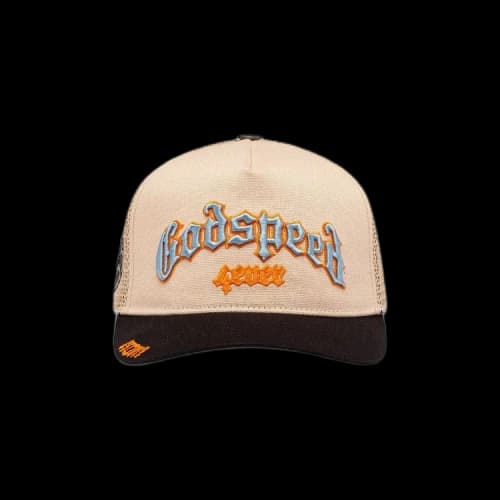 Godspeed Forever Trucker Hat 'Bone/Blue/Orange'