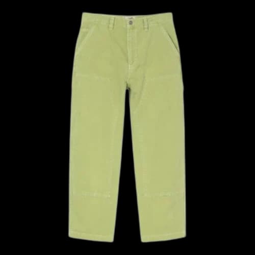 Stussy Stone Washed Canvas Work Pant 'Green'