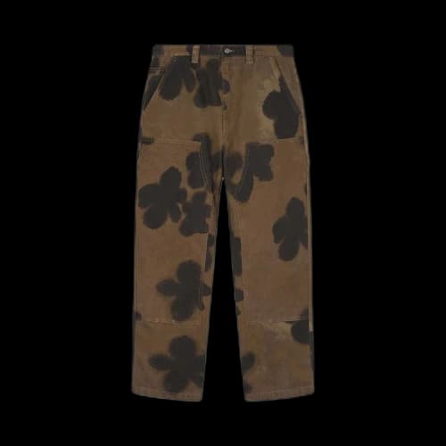 Stussy Floral Dye Work Pant 'Brown'