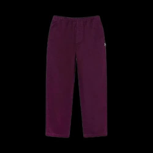 Stussy Brushed Beach Pant Plum