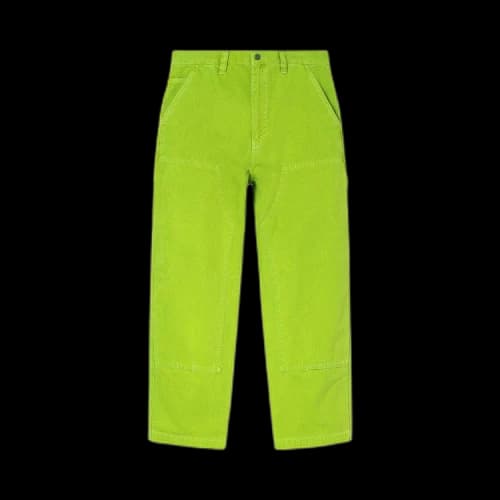 Stussy Dyed Canvas Work Pant 'Neon'