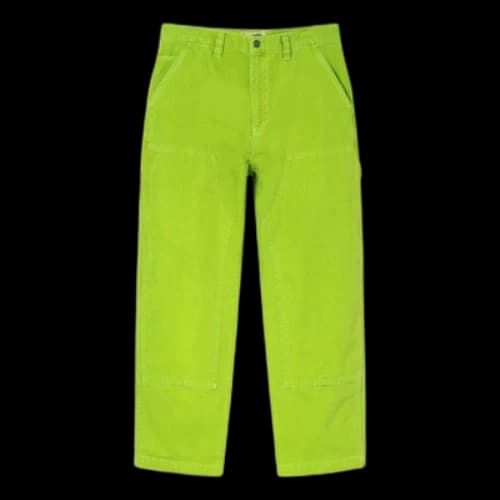 Stussy Dyed Canvas Work Pant 'Neon'