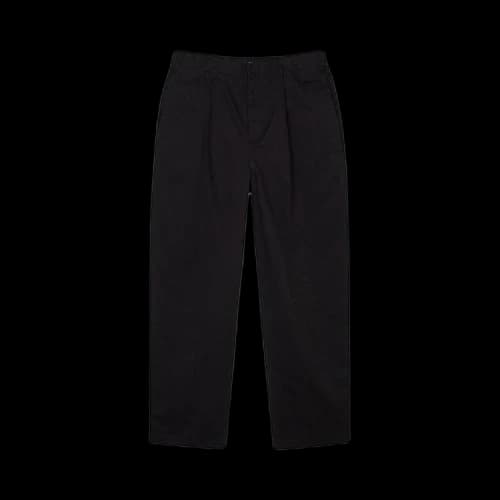 Stussy Twill Volume Pleated Trouser 'Black'
