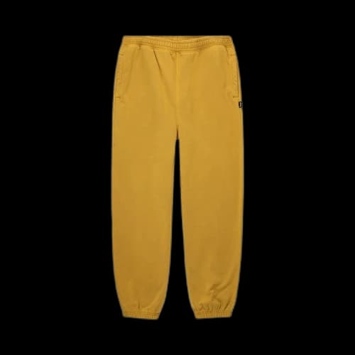Stussy Pigment Dyed Fleece Pant Gold
