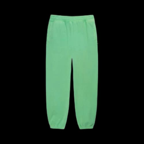 Stussy Pigment Dyed Fleece Pant Green