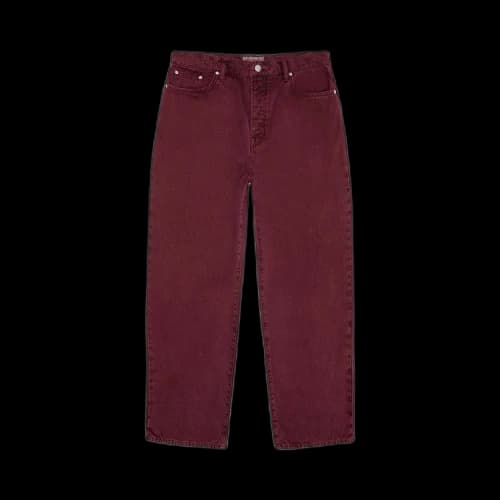 Stussy Washed Canvas Big Ol Jean Wine