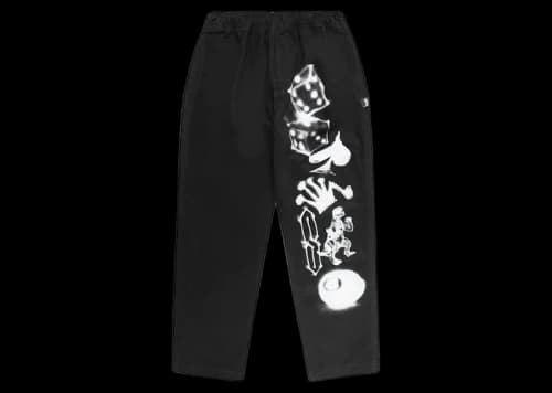 Stussy Airbrush Icon Beach Pant Black