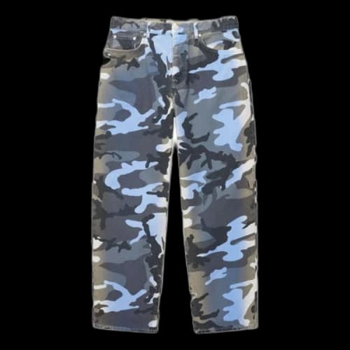Stussy Spray Dye Canvas Big Ol Jean 'Blue'