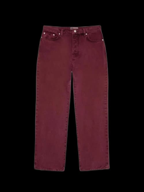 Stussy Washed Canvas Classic Jeans Wine